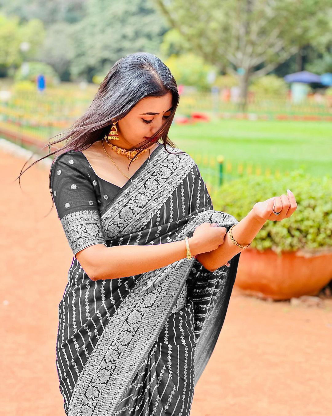 AD 1556 Designer Soft Banarasi Silk Sarees Wholesale Shop In Surat